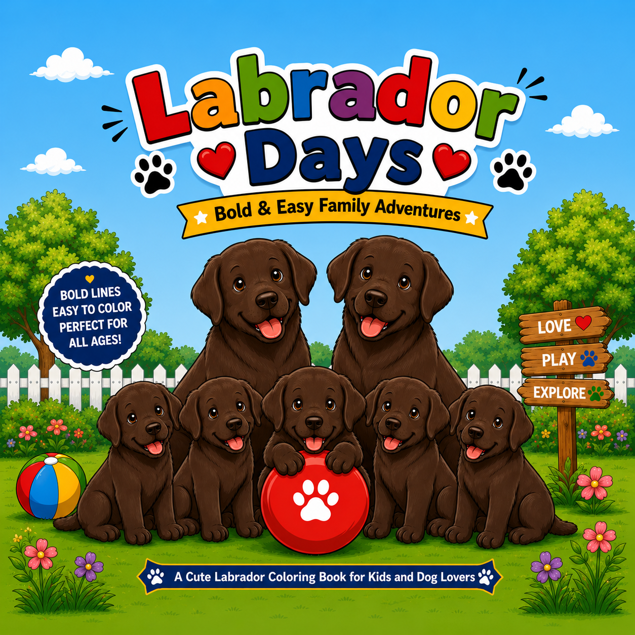 Chocolate Labrador Days: Bold & Easy Family Adventures