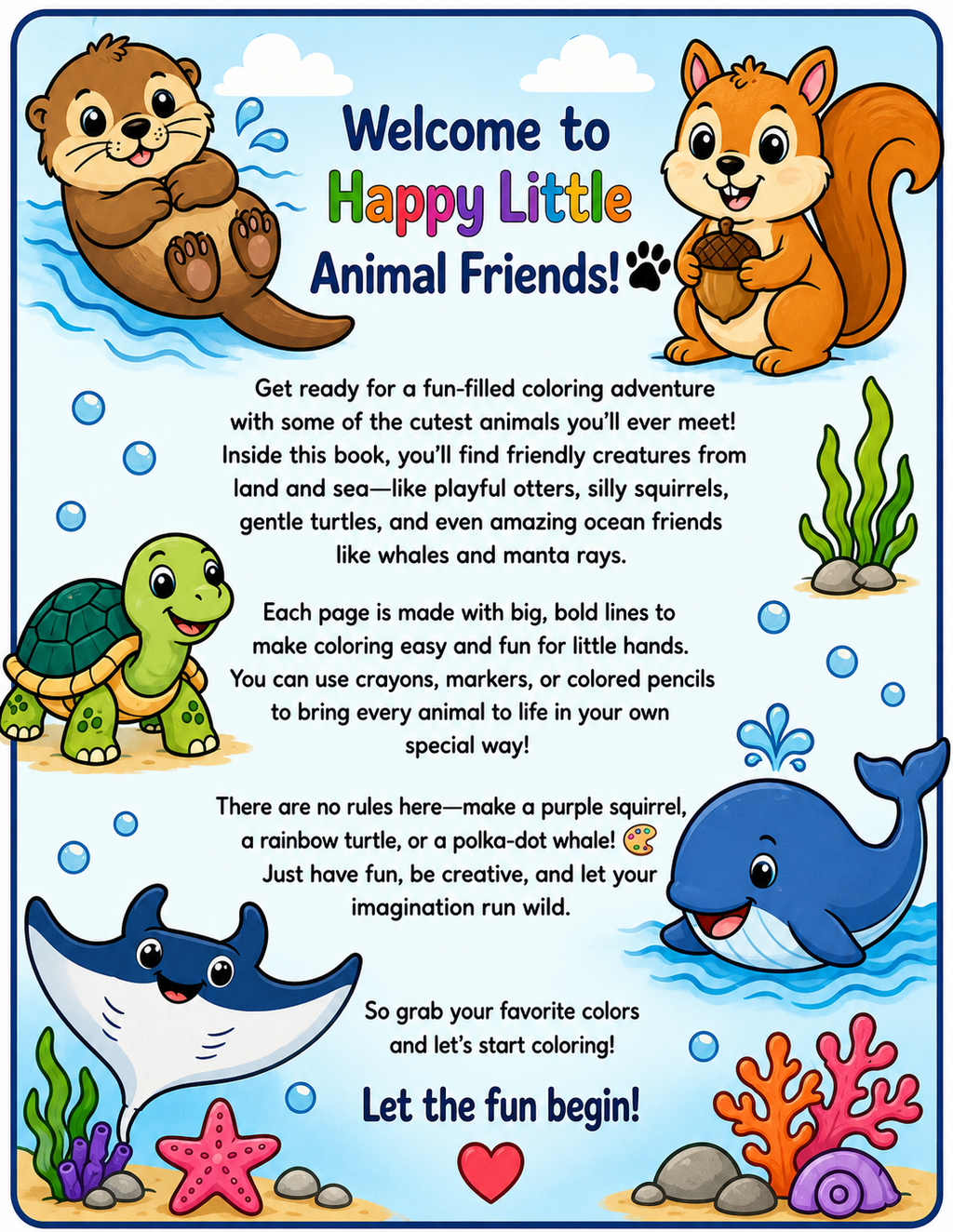 Happy Little Animal Friends