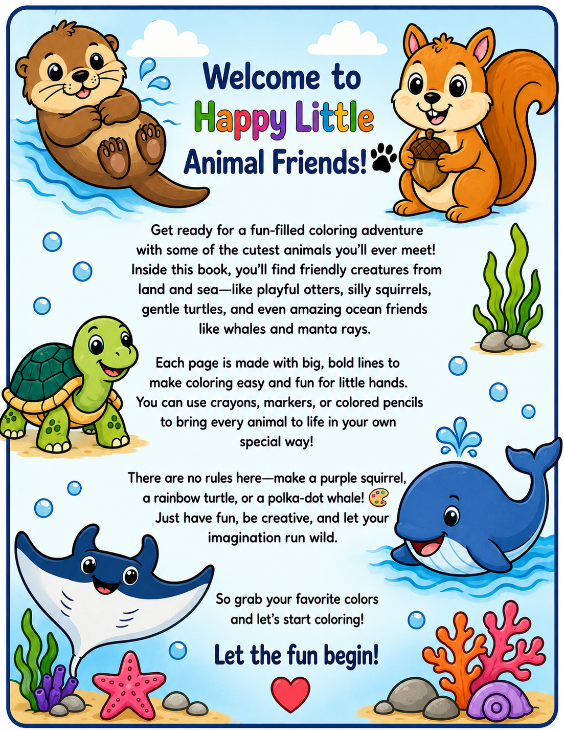 Happy Little Animal Friends