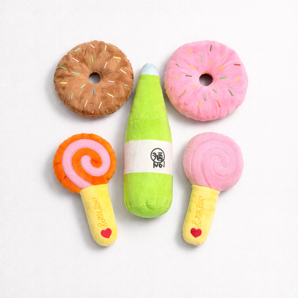 Sweet Treat Set, Plush Pet Toys