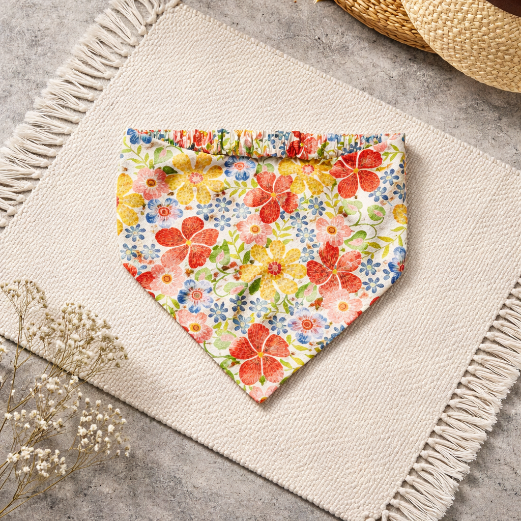 Retro Floral Bandana