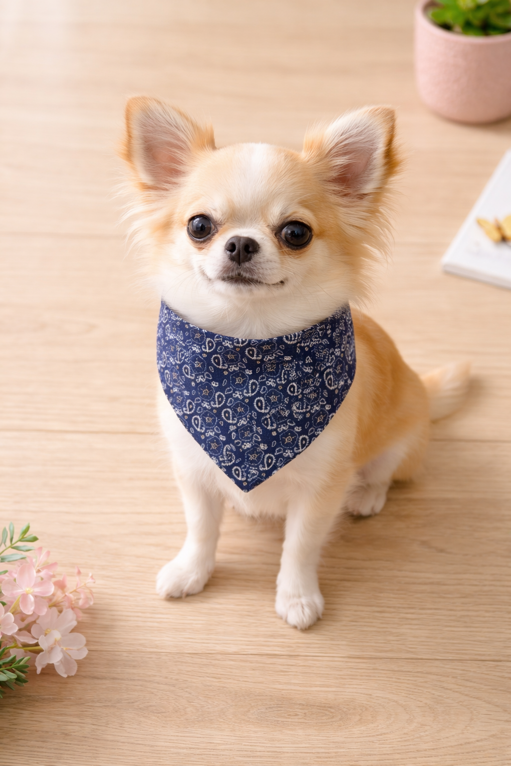 Blue Paisley Bandana