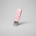 Pink Paw Print Faux Leather Key Fob