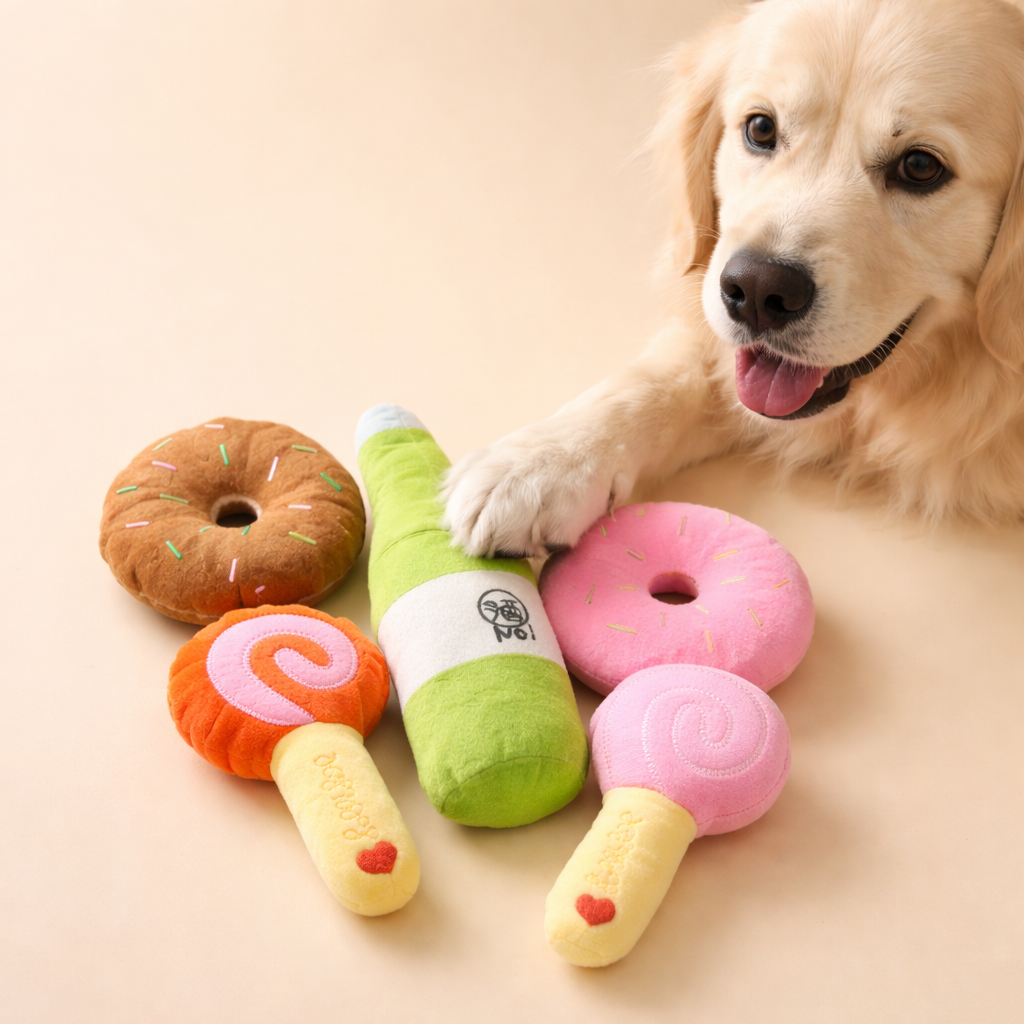 Sweet Treat Set, Plush Pet Toys
