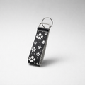 Faux Leather Paw Print Key Fob Key Ring