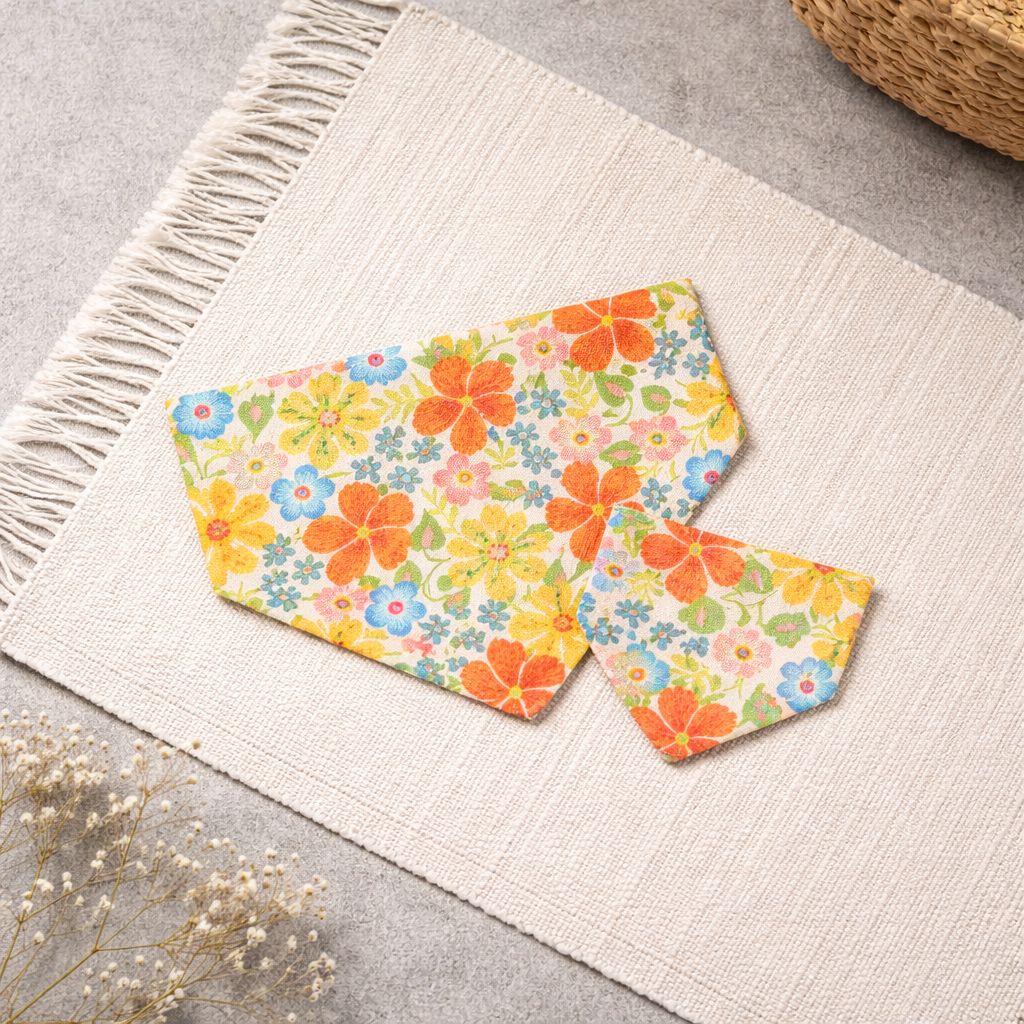 Retro Floral Bandana